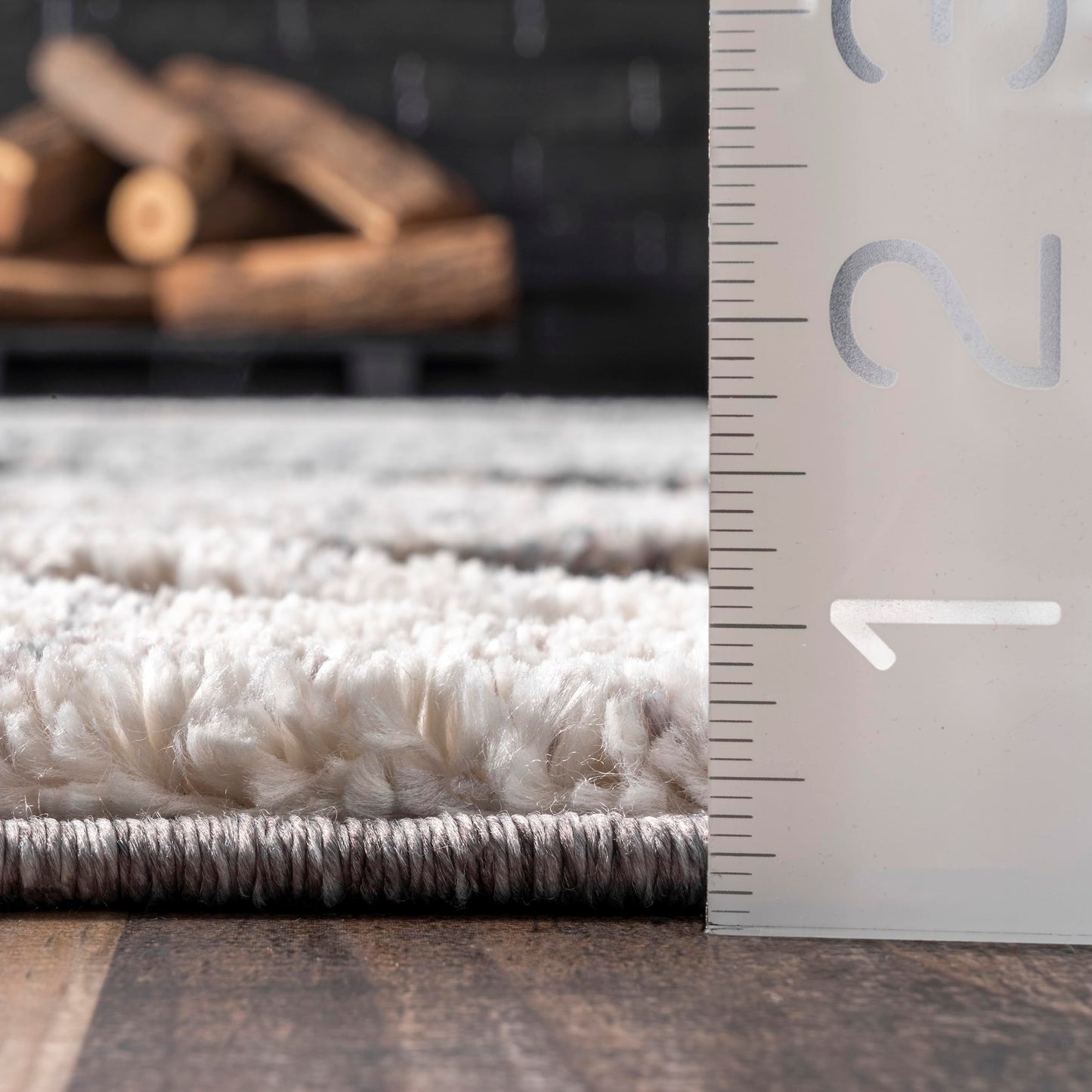 nuLOOM 9x12 Ansley Moroccan Tassel Area Rug, Grey, High-Low Textured Bohemian Design, Plush High Pile, Stain Resistant, For Bedroom, Living Room, Hallway, Entryway