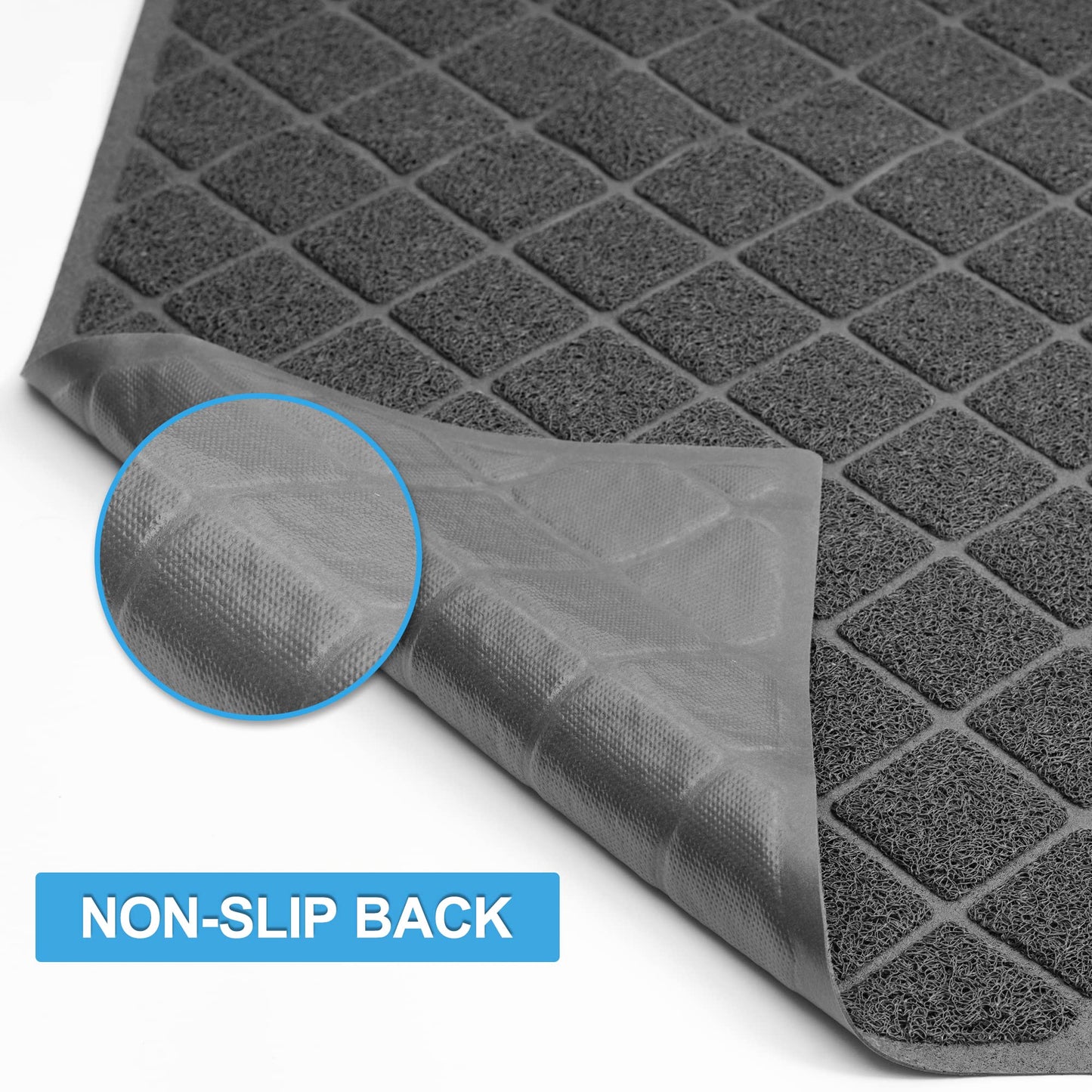 Niubya Premium Cat Litter Mat, 47" Long x 35" Wide, Extra Large Size, Waterproof and Non-Slip Design, Gentle on Paws, Easy to Clean