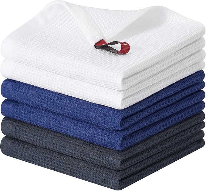 Homaxy 100% Cotton Waffle Weave Dish Cloths