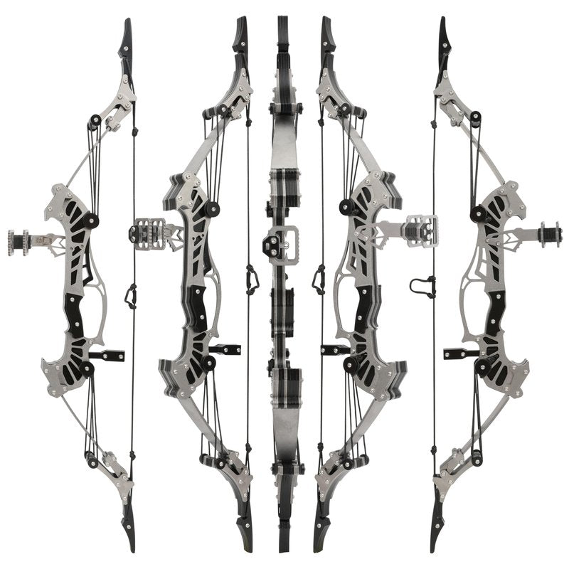 ZSHJGJR 6"/7.4"/7.9"/8.6"/8.8"/9.5"/16" Compound Bow Set Training Bow RH/LH for Archery Outdoor Sports Hunting Shooting Practice Cool Stuff Entertainment Fun Gift (16 inch Bow)