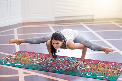 Reetual, The Yoga Mat That Adores Sweat | Premium Hot Yoga Mat Non Slip Towel Combo - with Carrying Strap | Eco Friendly | Designed for Bikram, Hot Yoga, Ashtanga, Vinyasa, Power