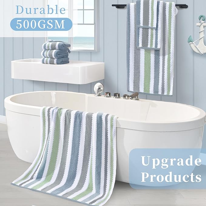 Striped Bath Towels