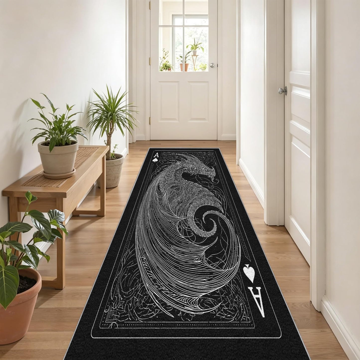 Dragon 4x8 Runner Rug Poker Runners for Entryway Kitchen