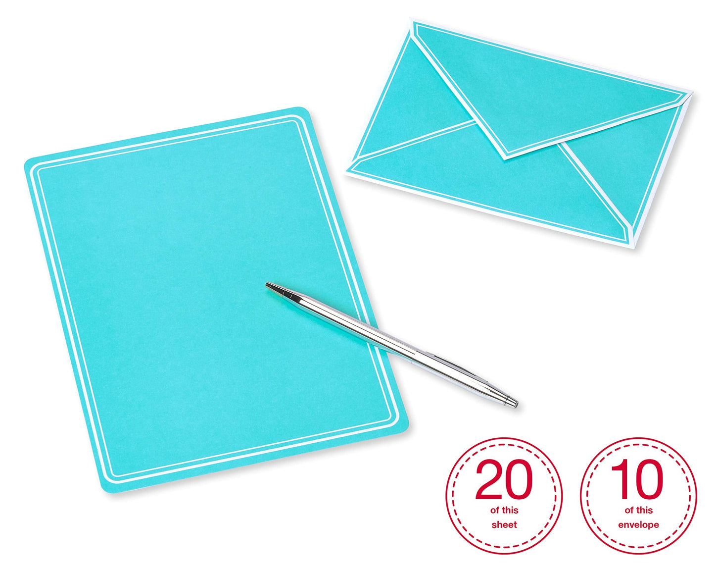 American Greetings Pastel Stationery Sheets and Colored Envelopes (80-Count)