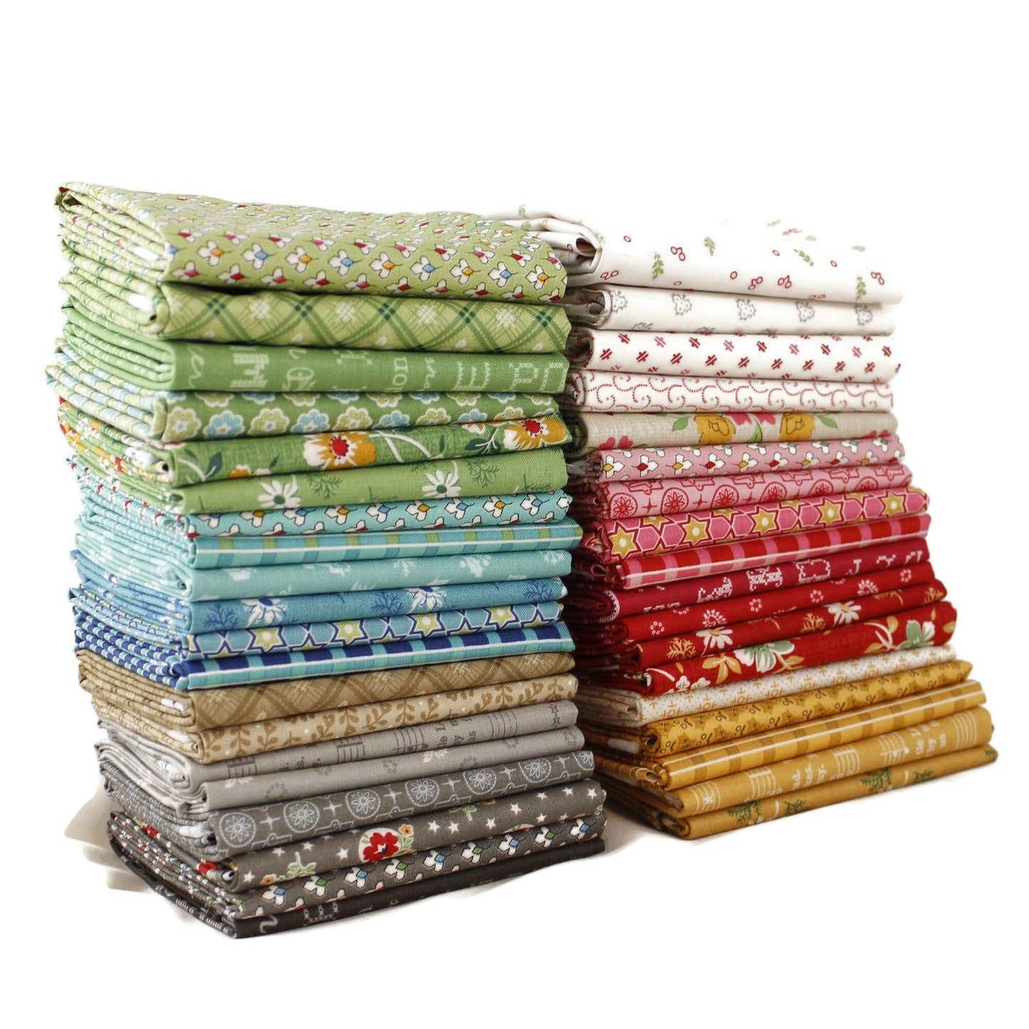 Hometown Holiday Fat Quarter Bundle Lori Holt 21.00" x 18.00" DIY Quilt Fabric