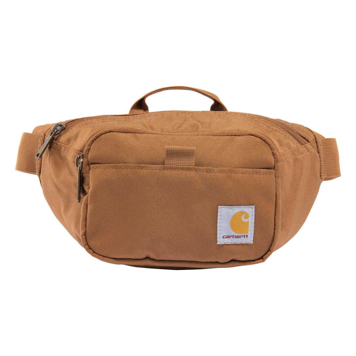 Carhartt Classic Adjustable Sling Bag, Durable, 600-Denier Water Resistant Hip Pack, Essential Waist Pack (Carhartt Brown)