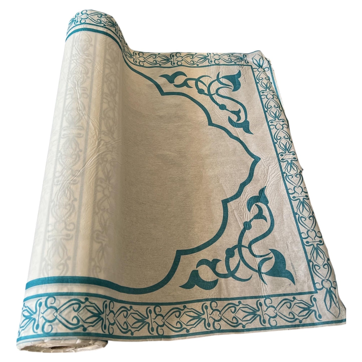 Decoret Hygienic and Practical Prayer Rug for Muslims,Islamic Disposable Portable Prayer Rug/Mat, Mosque,Hotel,Restaurant,Cafe,Comfortable Use for Guests,Waterproof- 100pcs-19 * 43 İnc (Blue)