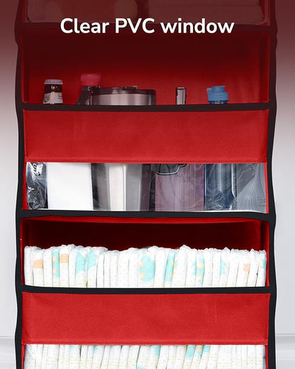 ULG 1 Pack Over The Door Organizer – 5 Shelf Door Organizer Hanging & 10 Side