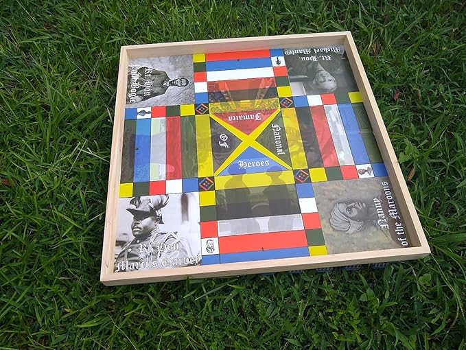 Jamaican Ludo Heroes Edition v2.0 (Ludi/Ludy/Loodi) | 24in x 24in Board Game | Family Game Night Activity | Fun Easy Multi-Player Entertainment