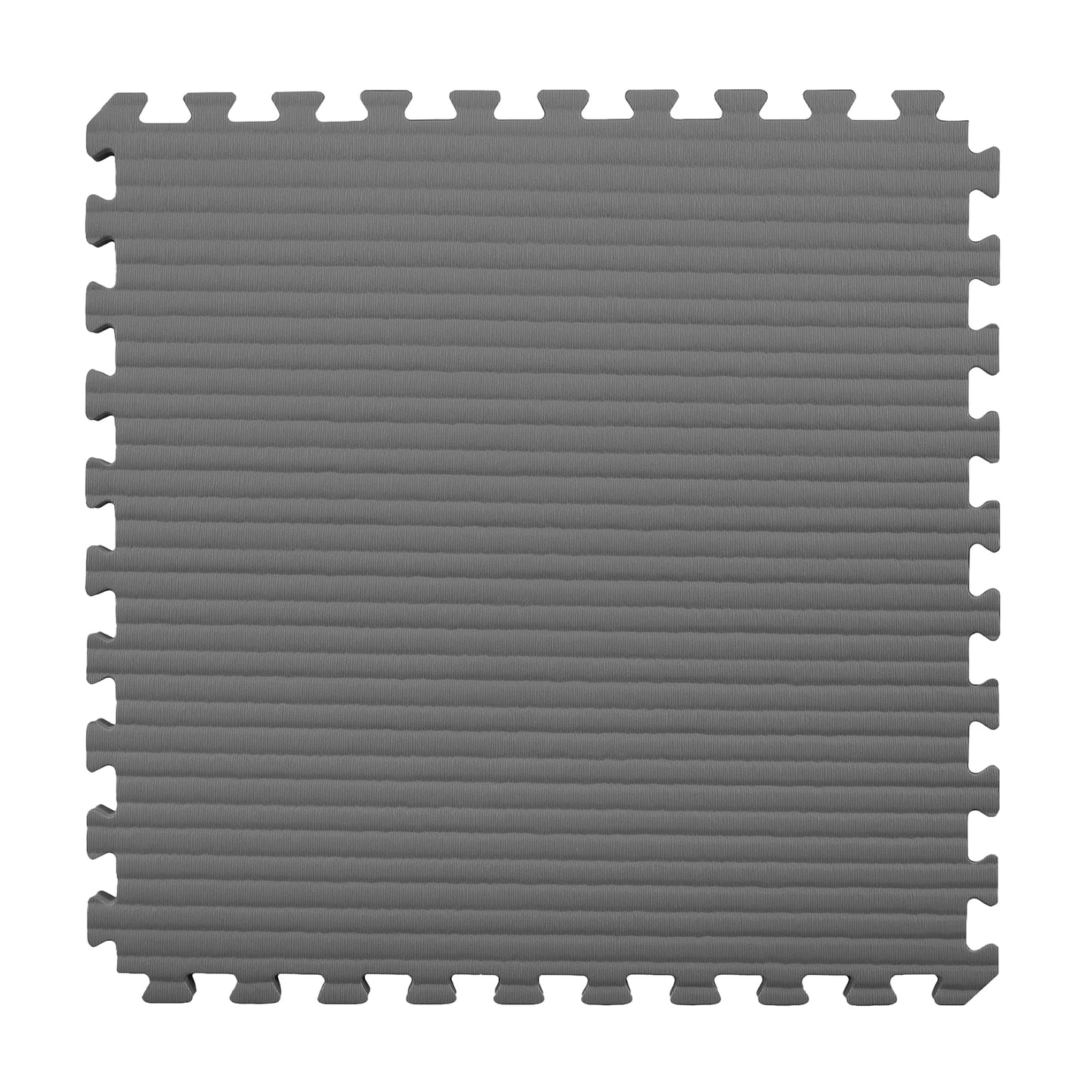 IncStores 7/8 Inch Thick Tatami Foam Flooring Tiles | Textured Interlocking Foam Tiles for Martial-Arts Floor Protection in Your Home Gym, Playroom, and More | Black/Grey, 2-3'x3' Tiles (18 Sq Ft)