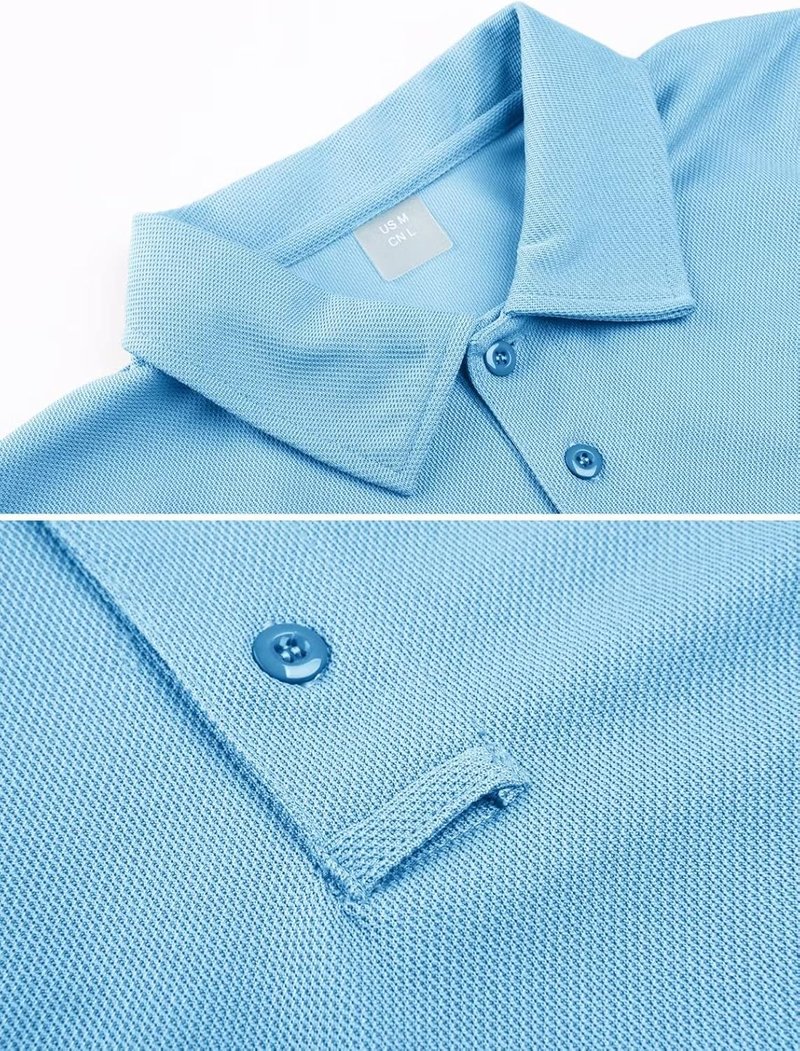 MAGCOMSEN Men's Quick Dry Tactical Polo Shirt - Short Sleeve Pique Jersey for Golf & Outdoor Activities