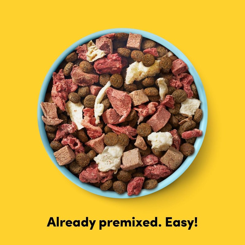 Grass-Fed Beef Freeze-Dried Raw Mix Dog Food - High Protein, Grain-Free, Non-GMO | 2 lb