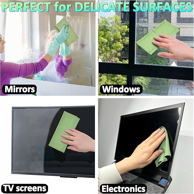 Eco-Fused Microfiber Cleaning Cloths