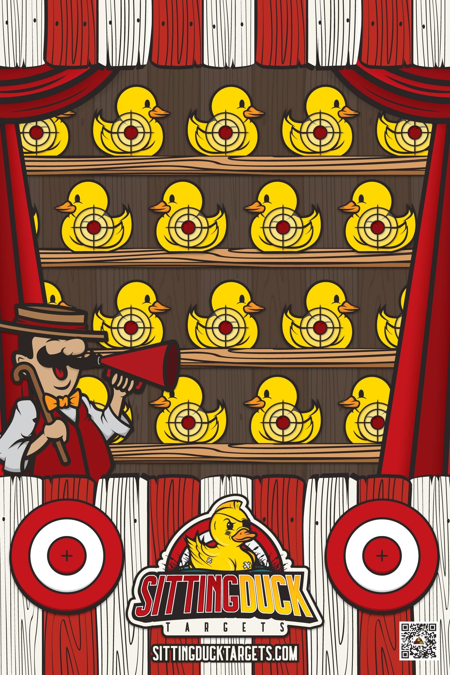 Duck Shooting Gallery | 12x18 Inch Premium Paper Targets | Sitting Duck Targets (10 Targets)