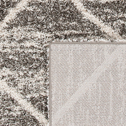 SAFAVIEH Hudson Shag Collection Accent Rug - 2' x 3', Distressed Grey & Ivory, Non-Shedding & Easy Care, 2-inch Thick Ideal for High Traffic Areas in Entryway, Living Room, Bedroom (SGH281K)