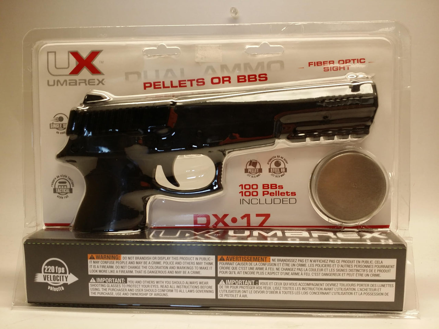 Umarex DX17 .177 Caliber BB Gun Air Pistol - Includes 200 Steel BBs