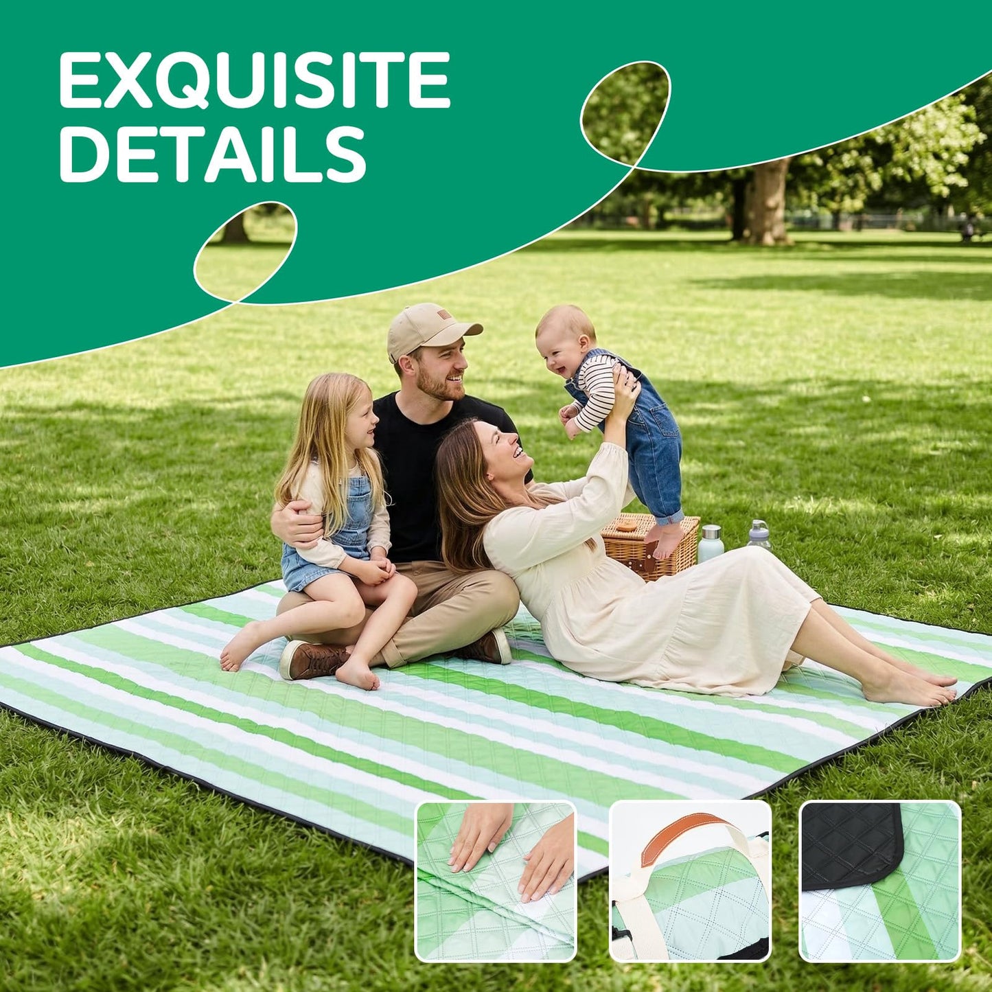 RYCHIC Waterproof Picnic Blanket Beach Mat Outdoor Rug Towel for Dad Papa Stepdad Grandpa Grandfather Husband Son Daughter Law Happy Birthday Cool Unique Hombre Regalos para el día Las Padre