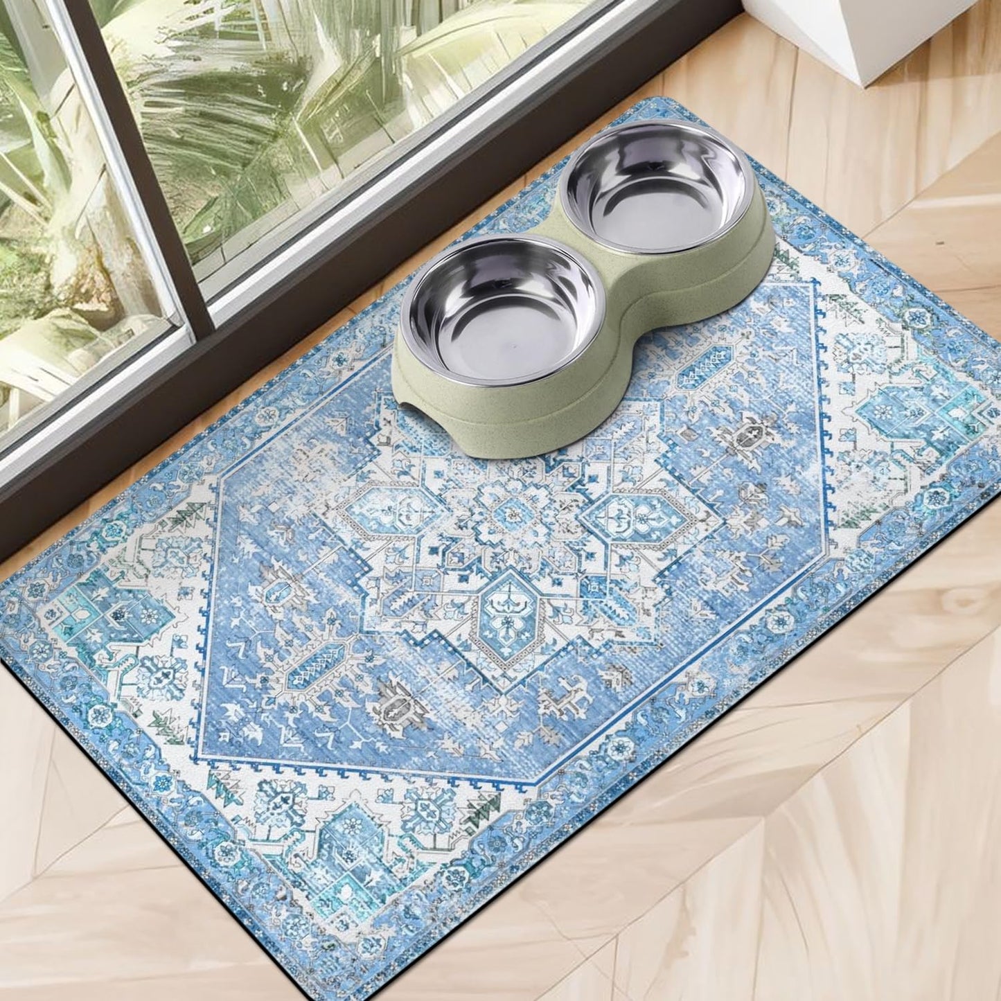 Dog Food Mats for Floors, Absorbent Dog Bowl Mat for Food and Water Dispenser Mat, Quick Dry Cat Food Mat Pet Supplies