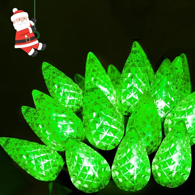 240 LED 78FT C6 Christmas String Lights, Super Long Christmas Lights Outdoor Indoor with 13 Modes & Timer, Waterproof Fairy Twinkle Light Plug in for Tree Garden Party Xmas Decorations (Green)