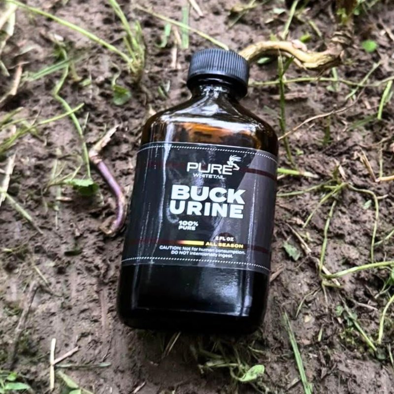 Pure Whitetail Buck Urine – Fresh Mock Scrape Scent – Natural Deer Urine and All-Season Buck Scent – Mock Scrape Dripper Refill – Compatible with Hemp Ropes (2 oz Bottle)