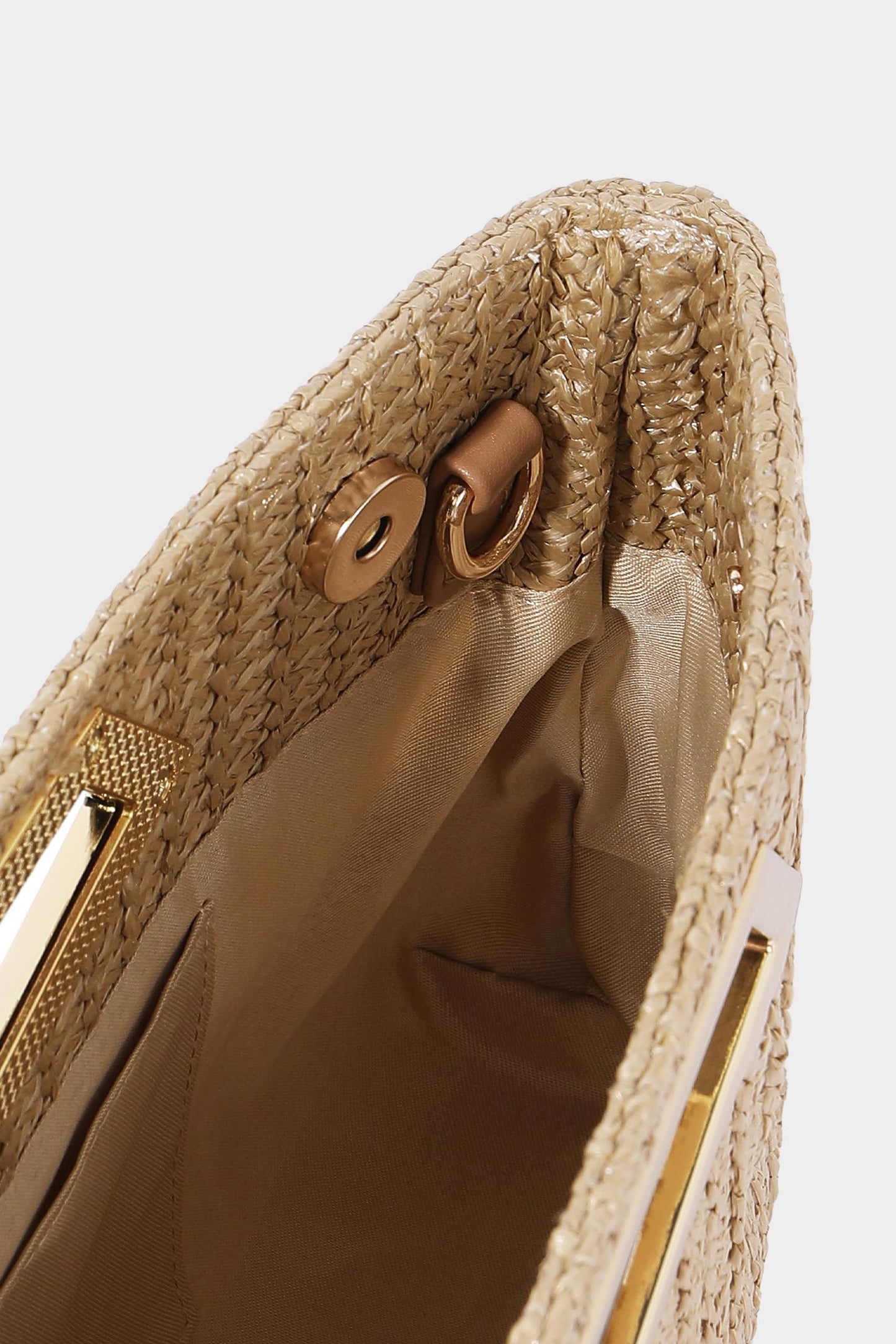 Coucoland Clutch Purse for Women - Evening Bags PU Leather Glitter Fashion Purse Handbag for Wedding Party Daily (Khaki)