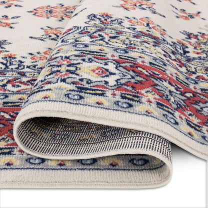 Home Dynamix Premium Sakarya Traditional Medallion Area Rug, Ivory/Red, 7'9"x10'8"