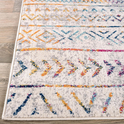 Rugshop Geometric Boho Large Area Rug – Multi Tribal Pattern, Perfect for Living Room, Dining Room, Office, 8x10