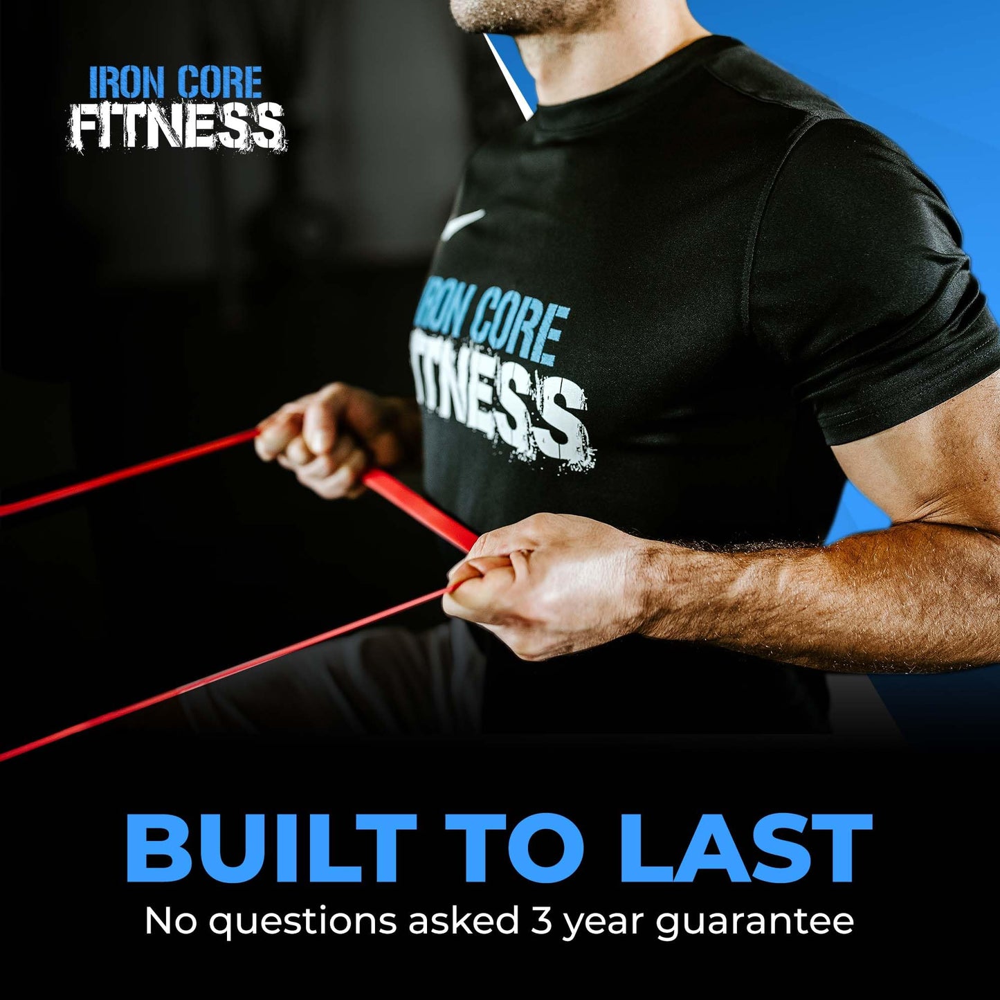 Pull Up Assistance Resistance Bands - Long Loop Power Bands for Men and Women - Strength Power Flexibility Training at Home & Gym - Ebooks & Workout Chart Included by Iron Core Fitness