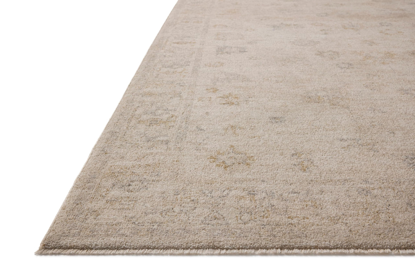 Loloi Chris Loves Julia Louisa Collection LOI-01 Oatmeal/Stone 5'-3" x 7'-6", .38" Pile Height, Area Rug
