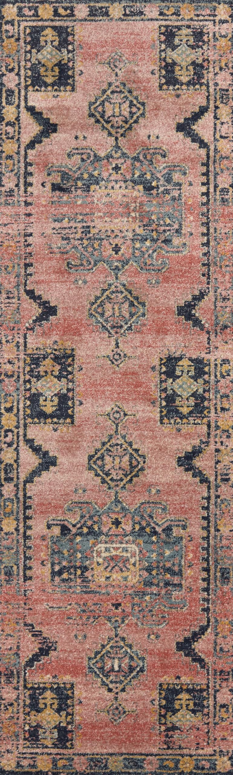 Loloi Jocelyn Collection JOC-06 Rose/Rose 5'-5" x 7'-6" .38" Thick Area Rug