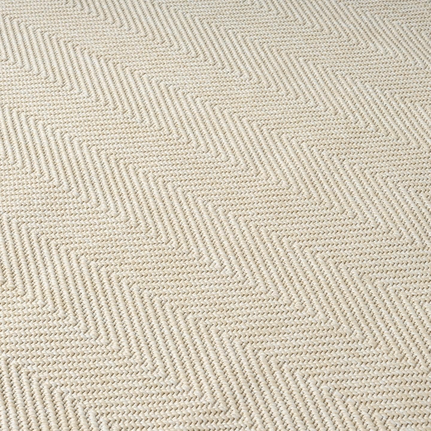 LUXE WEAVERS Modern Zig Zag Area Rug, Neutral Carpet, Cream 5x7