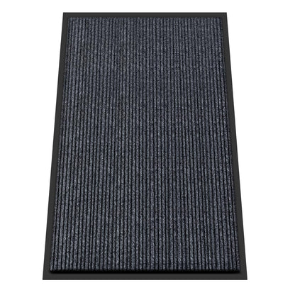 Kuyal Front Door Mat, 3'x5' Indoor Outdoor Entrance Mat, Commercial Floor Mats Inside Outside Entrance, Heavy Duty Durable Welcome Mats, Rubber Backing Non Slip Outdoor Mats for Entryway,Dark Gray