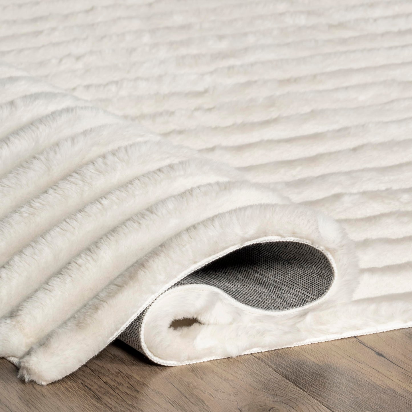 Nuloom SuperiorWash Collection Kai Off-White, 6' x 9', Fluffy and Cozy, High Traffic, Stain Resistant, Easy Clean, Durable Washable Area Rug for Bedroom, Living Room, Dining, Den, Foyer, Entryway