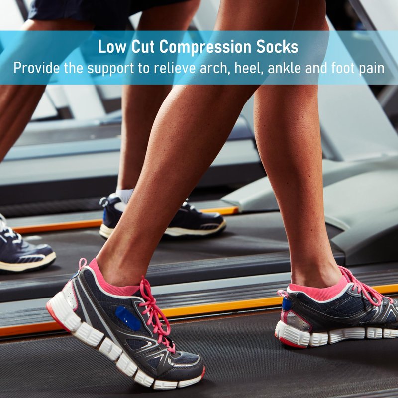CWVLC Unisex Cushioned Compression Athletic Ankle Socks Multipack, 3-pairs White, L (10.5-13 W US/ 9-11.5 M US)