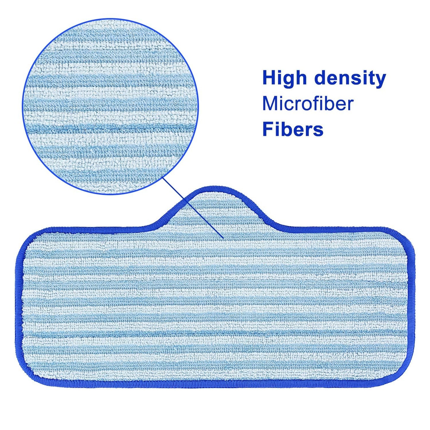 LINNIW 6 Pack Microfiber Pads Compatible with Dupray Neat Steam Cleaner, Durable, Reusable and Machine Washable