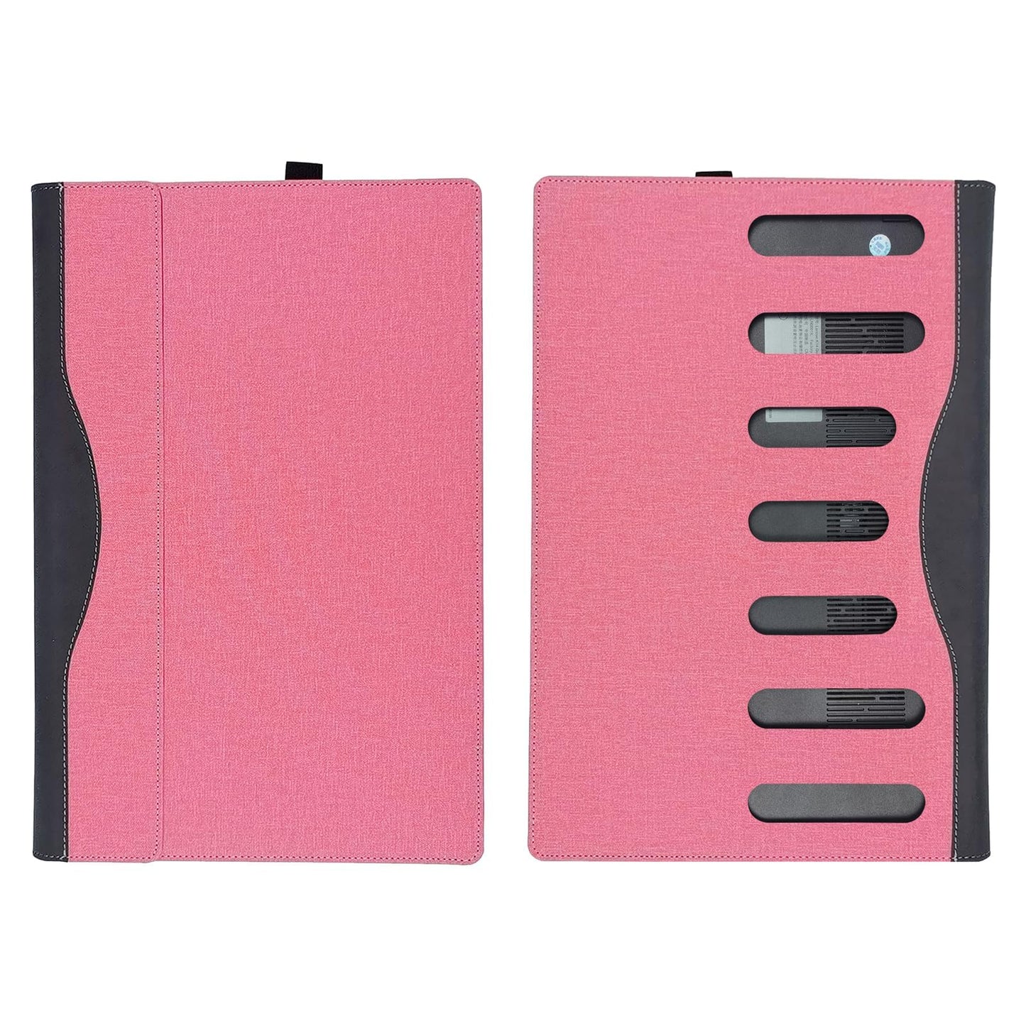 RUNMEIJIA Laptop Cover Case for Dell 14 Plus DB14250/ Pro 14 PC14255/Pro 14PC14250 Series (NOT Working with Other Dell Models). 2-in-1 PU Leather Detachable Notebook Sleeve (Pink)