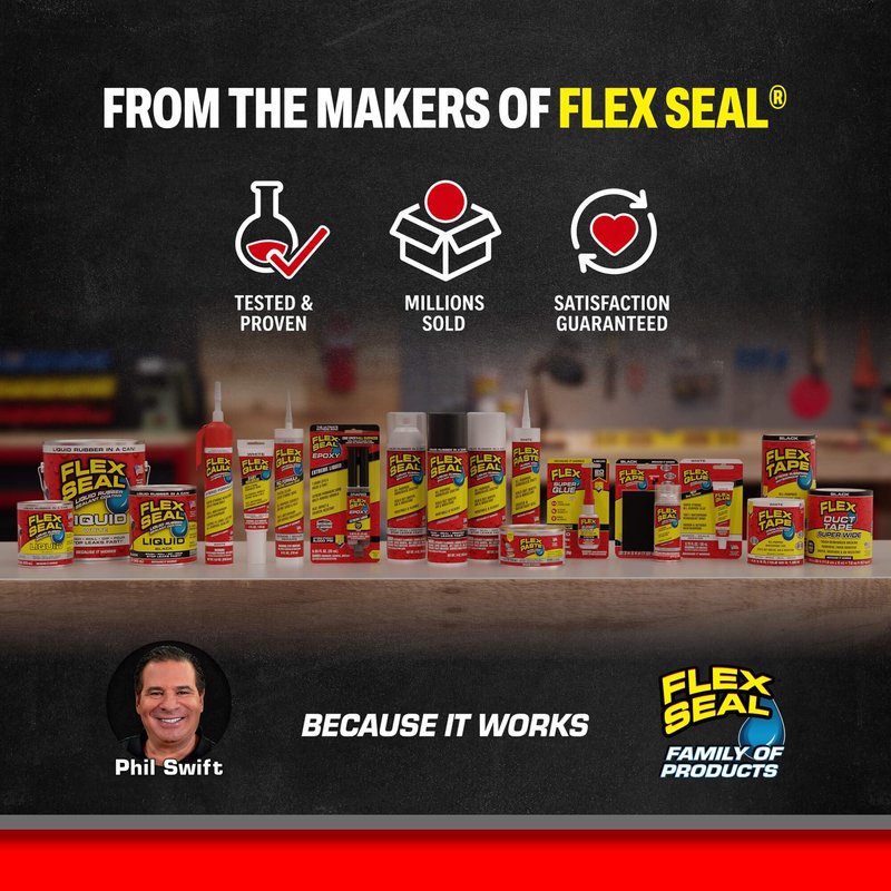 Flex Seal MAX, 17 oz, 2-Pack, Black, Stop Leaks Instantly, Waterproof Rubber Spray On Sealant Coating, Perfect for Gutters, Wood, RV, Campers, Roof Repair, Skylights, Windows, and More