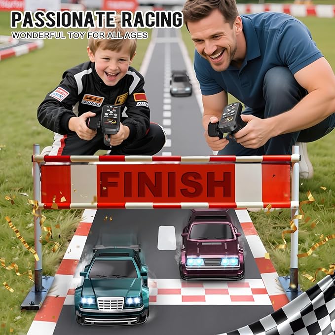 Mini RC Drift Car 1/43 with Gyroscope 4WD Full Proportional RC Car 2.4GHZ Hobby Grade Remote Control Cars RTR Model Vehicle 20+KM/H High Speed for Hobbyists Kids Adults(Green)