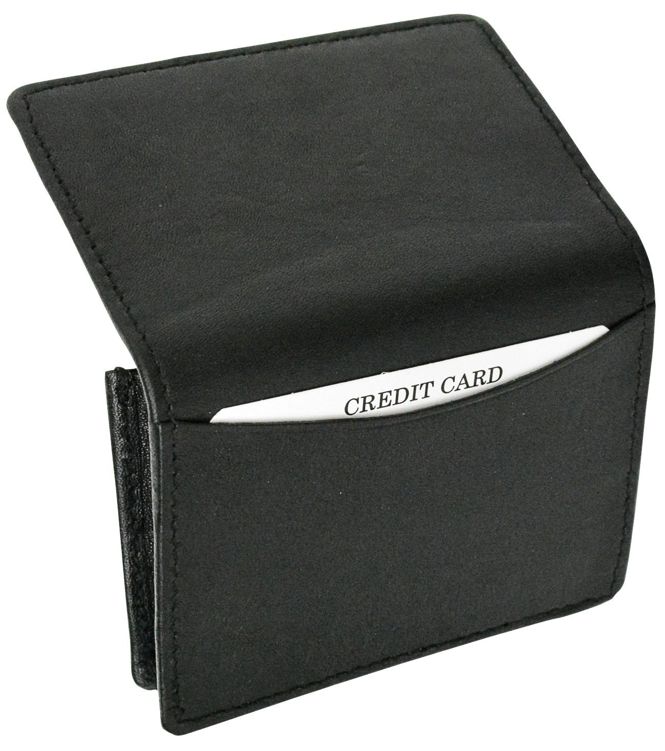 Marshal® RFID Blocking Mens Leather Expandable Business Card Case Wallet