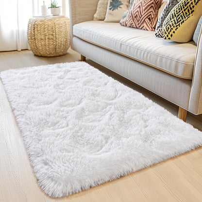Awaytail 8x10 Carpet Fluffy Rug for Living Room - Large Nursery Thicked Fuzzy Plush Rug for Bedroom 8x10 Area Rugs White
