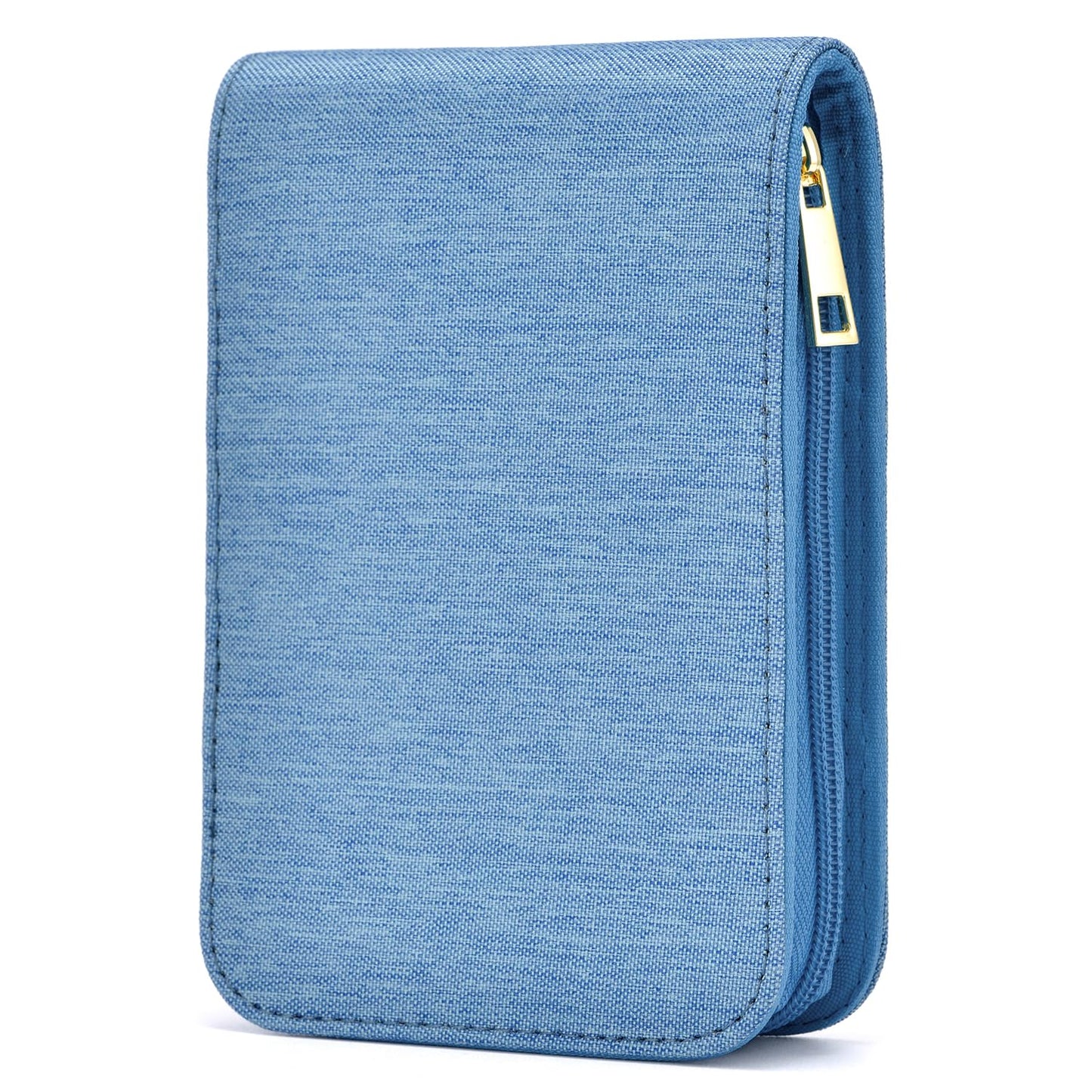 Lanxivi 12 Fountain Pen Case, Rollerball Pen Case Blue Color, Waterproof Canvas Pen Display Holder Organizer Bag
