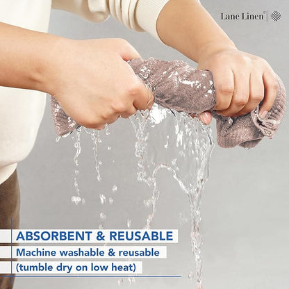 LANE LINEN Washcloths 12 Pack