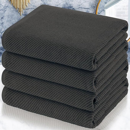 VOOVA & MOVAS Grey Bath Towels