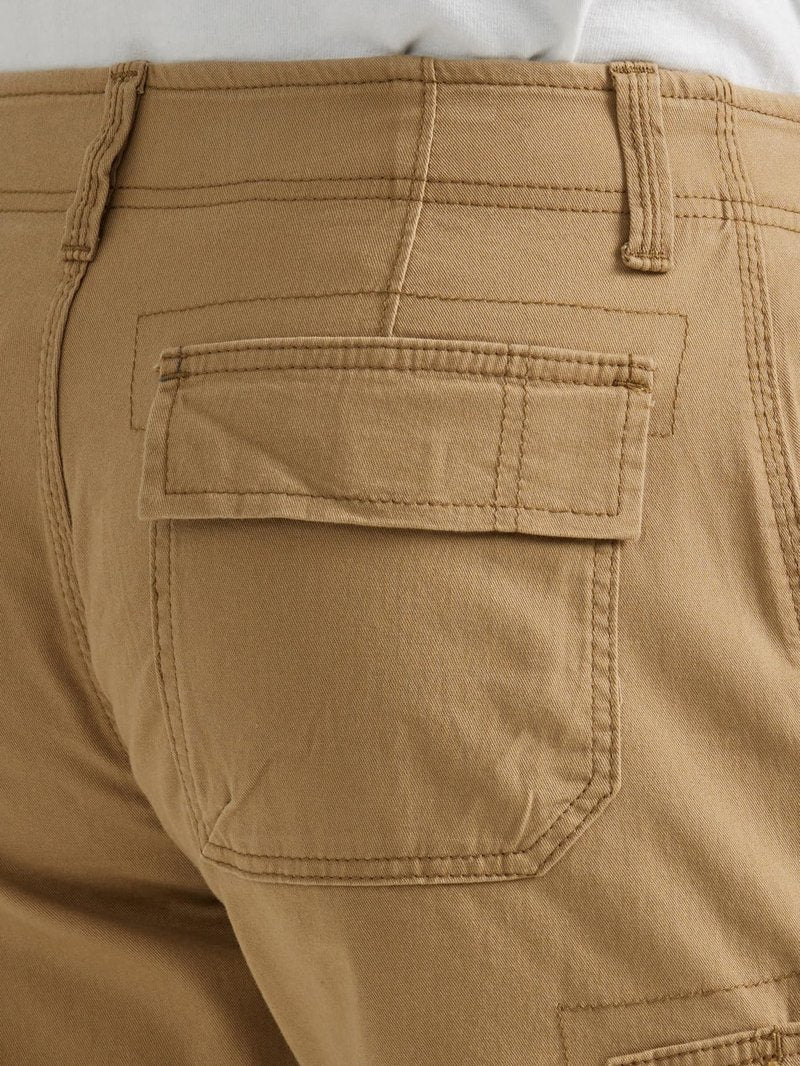 Lee Men's Extreme Motion Carolina Cargo Short, Bourbon, 34