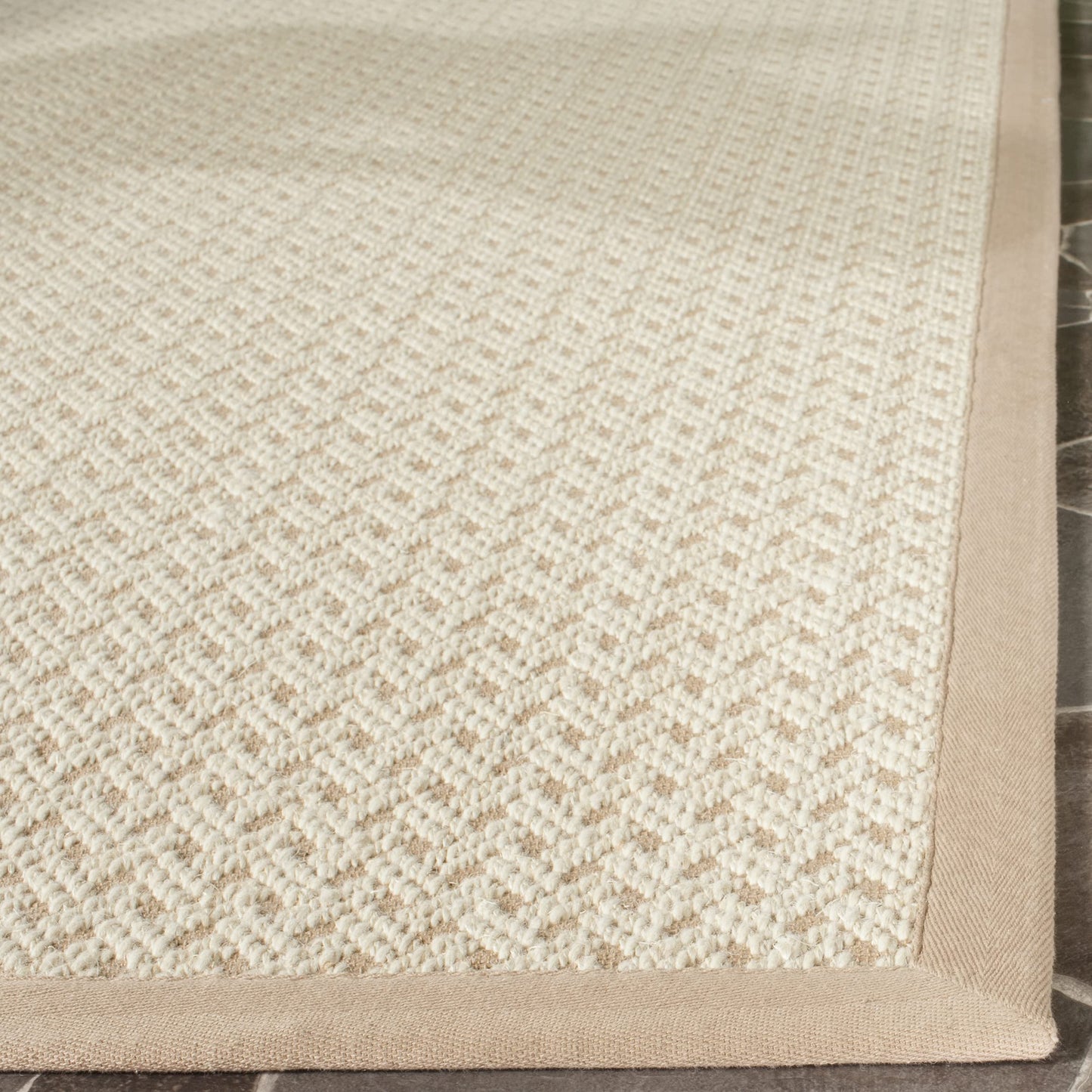 SAFAVIEH Natural Fiber Collection Area Rug - 10' x 14', Ivory & Natural, Jute Sisal & Jute Design, Ideal for High Traffic Areas in Living Room, Bedroom (NF476A)
