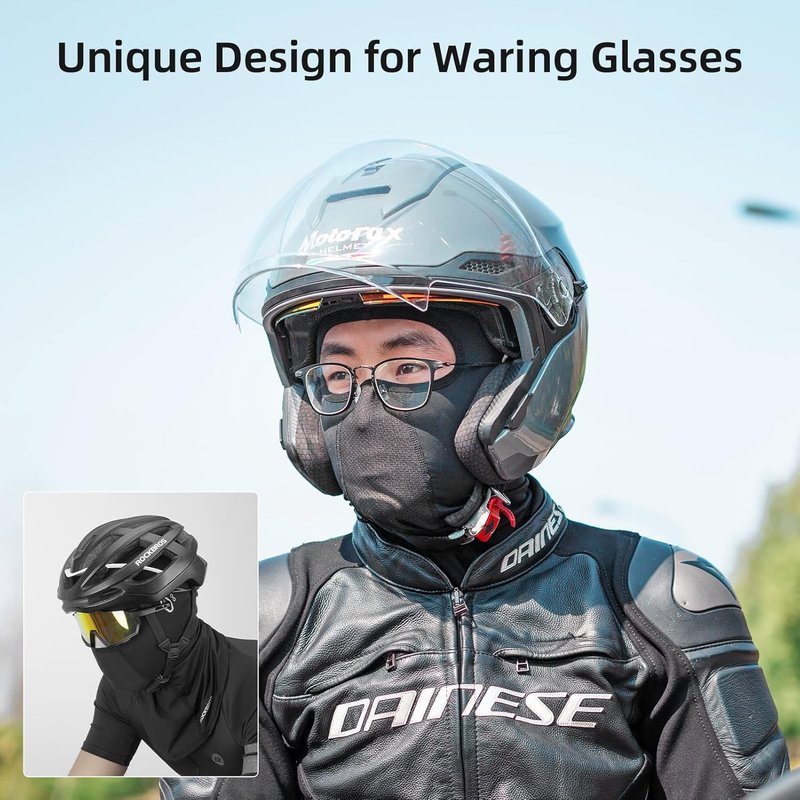 ROCKBROS Summer Balaclava Face Mask - Breathable Cooling Neck Gaiter for Motorcycle Cycling | Unisex