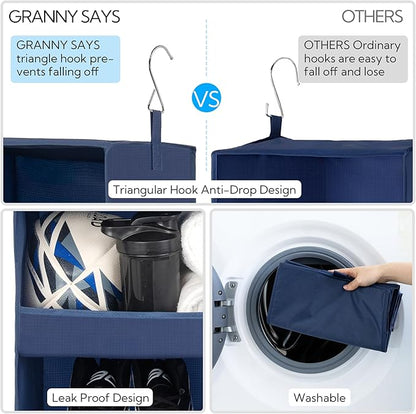 GRANNY SAYS 3-Shelf Closet Organizers and Storage, Foldable Hanging Closet