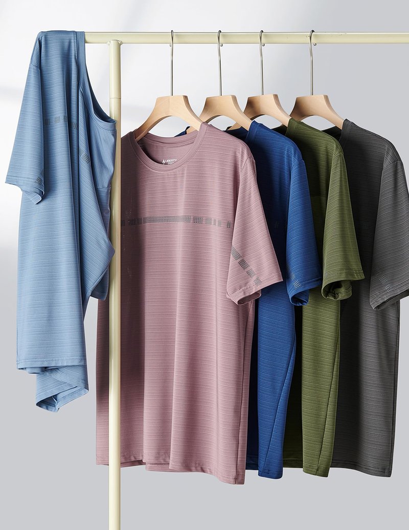 5 Pack Men’s Active Quick Dry Crew Neck T Shirts | Athletic Running Gym Workout Short Sleeve Tee Tops Bulk (Set 12, Large)