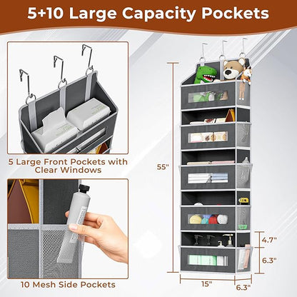 3 Packs 5-Tier Over the Door Storage Organizer