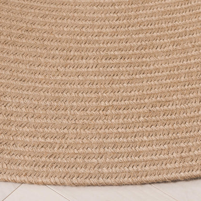 Safavieh Braided Collection Area Rug - 6' x 9' Oval, Natural, Handmade Jute, Ideal for The Living Room, Dining, Bedroom (BRA802A)